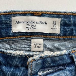 Abercrombie and Fitch high rise dad Jean curve love